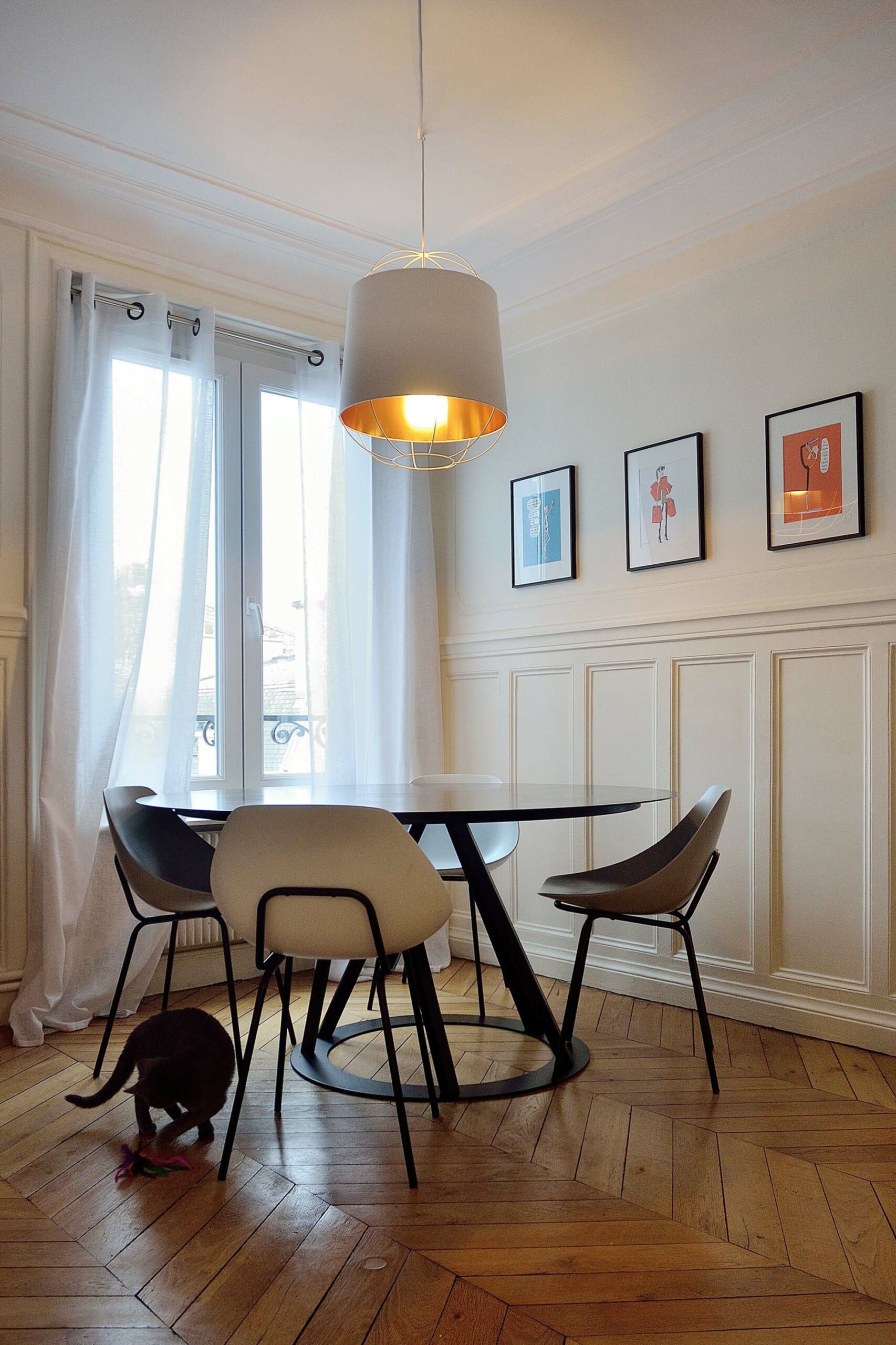 Projet Mirosmenil : agencement d’un appartement parisien - Séjour, Agence Oz by cath, architecture d'intérieur