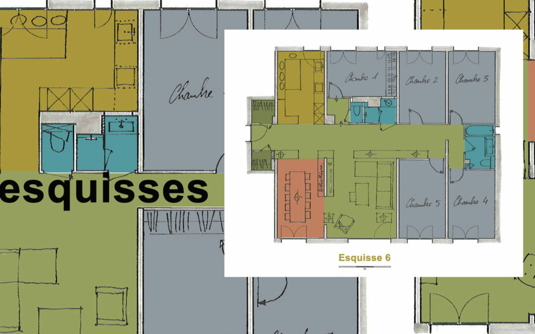 Un bon conseil pour l’aménagement d’un appartement ? Les esquisses, la phase indispensable !