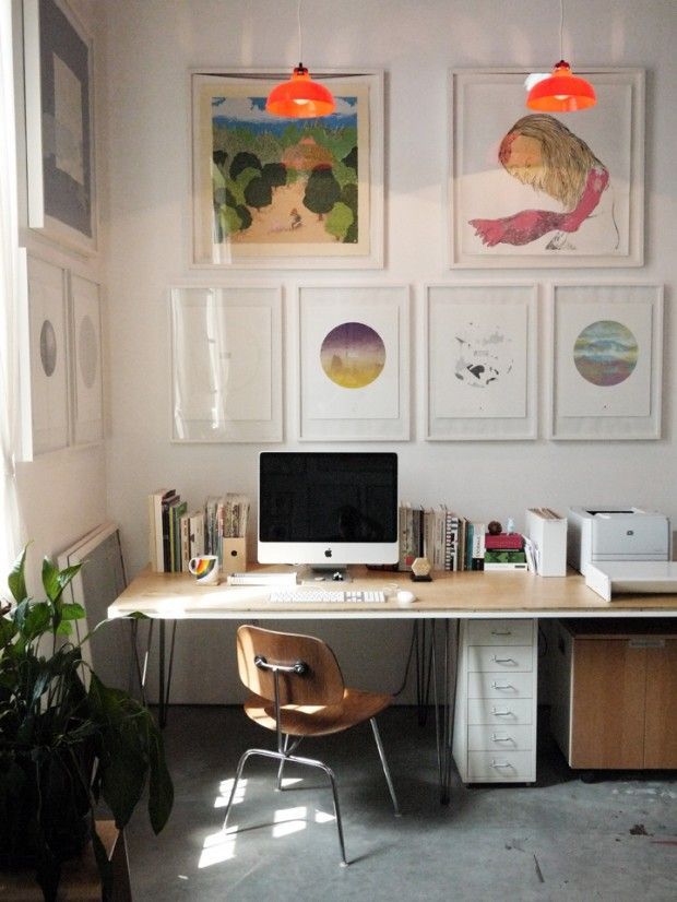 Un coin bureau de créatif