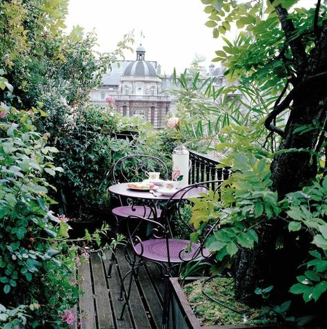 Aménager un petit balcon en ville par Oz by cath architecte d'intérieur à Le Vésinet