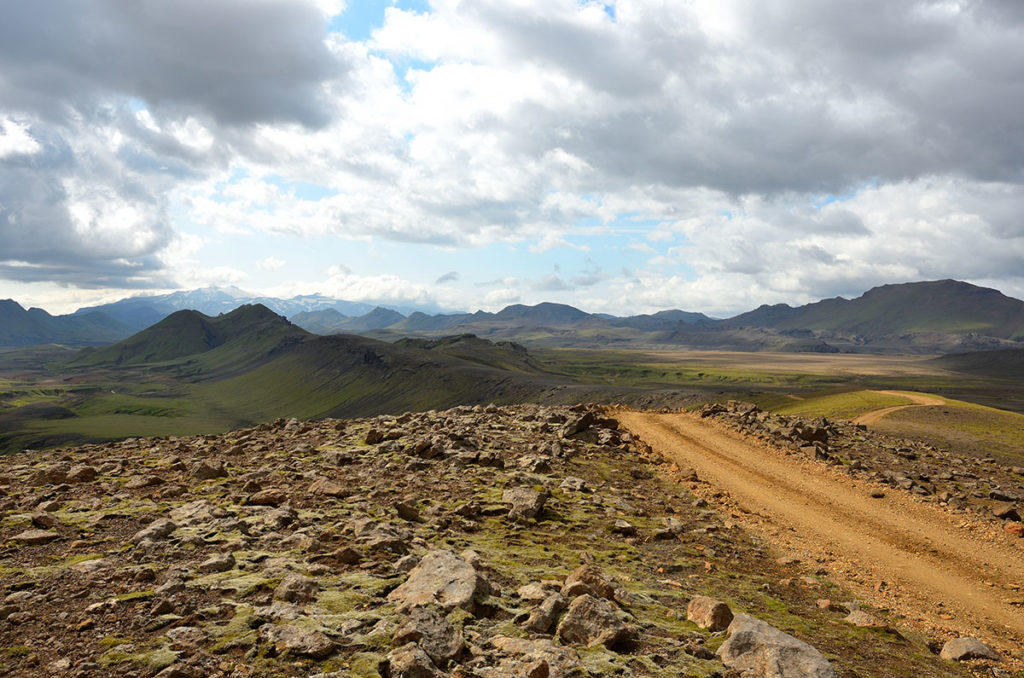 Route vers Landmannalaugar en Islande