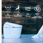 Toilette japonais ou toilette lavant ou toilette douche