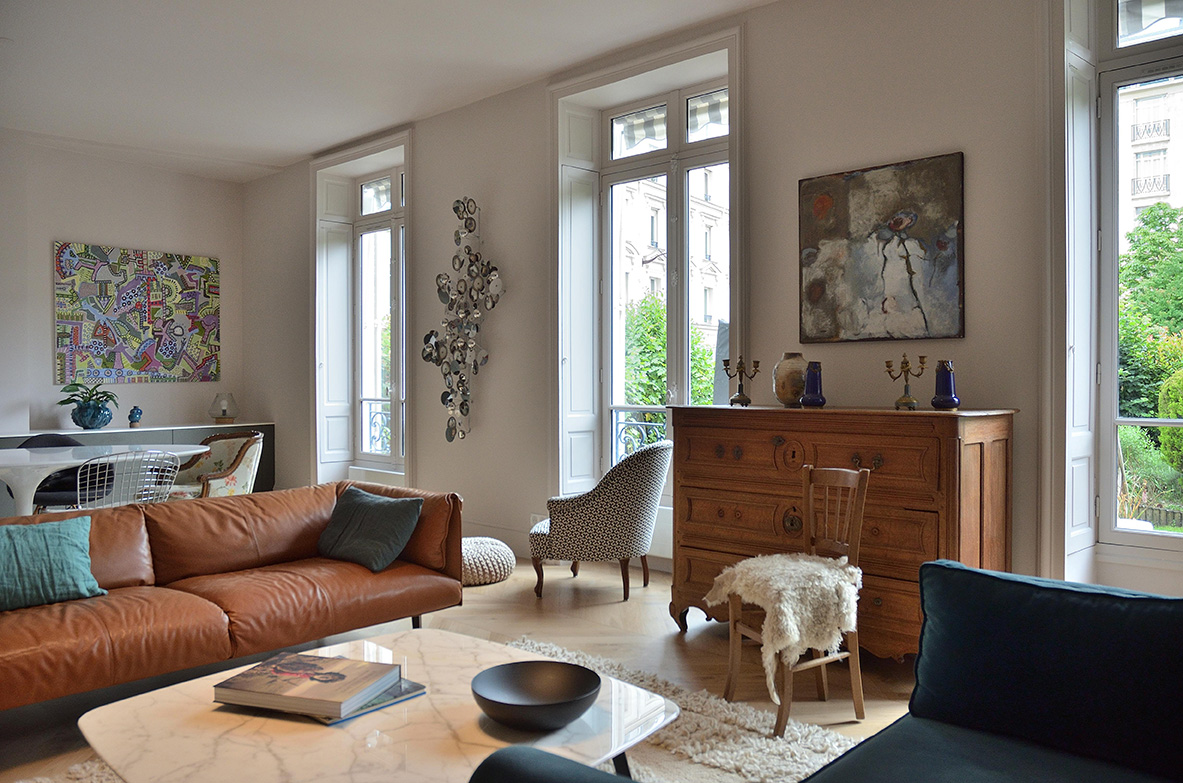 Architecte d'intérieur Neuilly : aménagement d'un salon