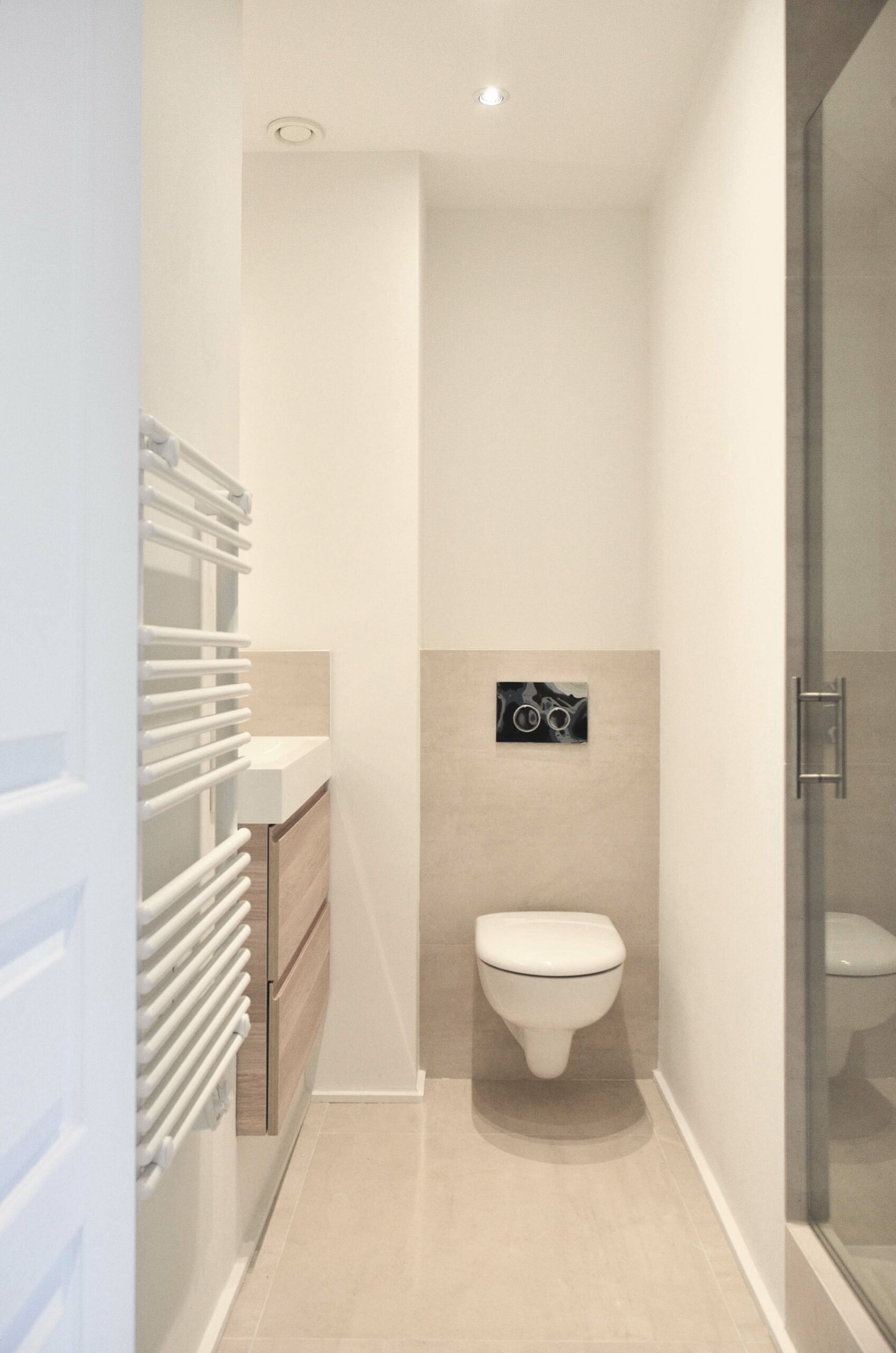 Projet Sully : aménagement d’un studio de 35m² - petite salle de bain, Agence Oz by cath, architecture d'intérieur
