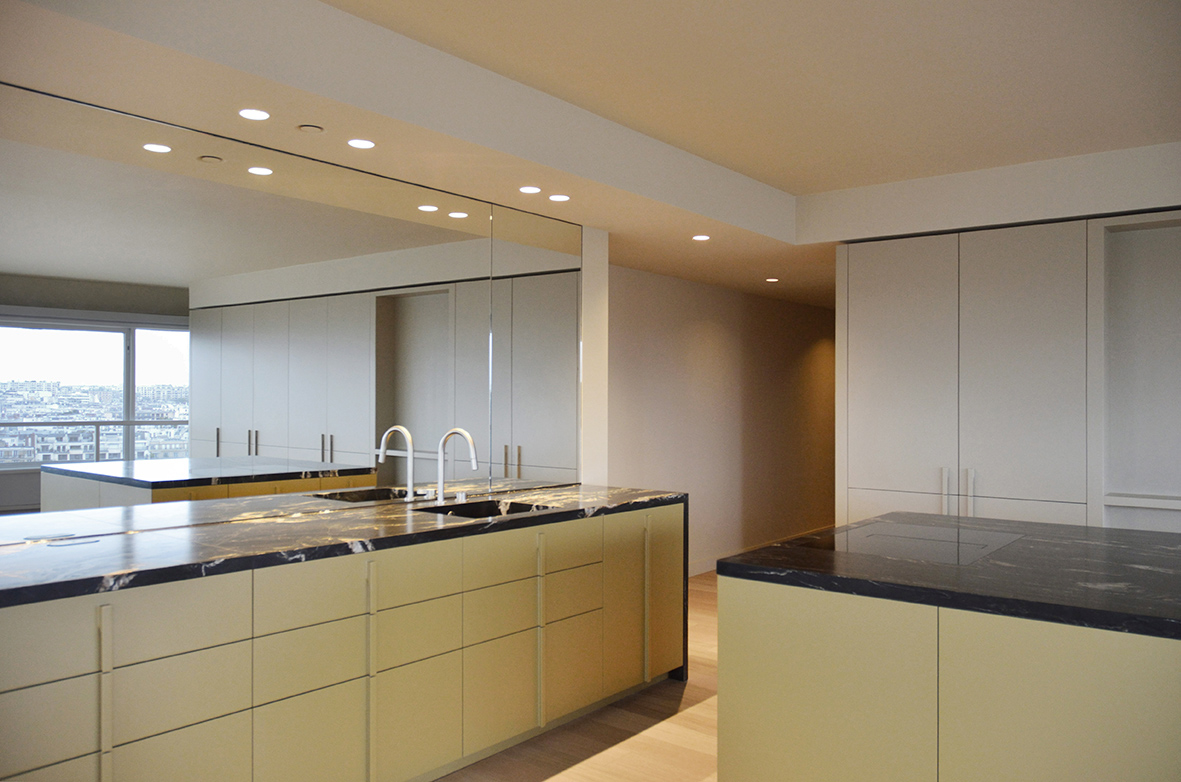 aménagement cuisine avec ilot central